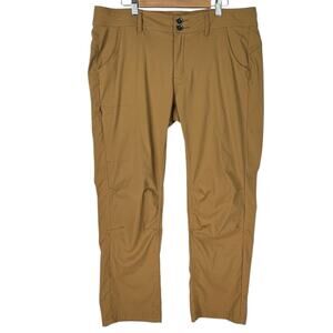 prAna Halle Pants Womens 14 Short Convertible Hiking Gorpcore Outdoor Stretch